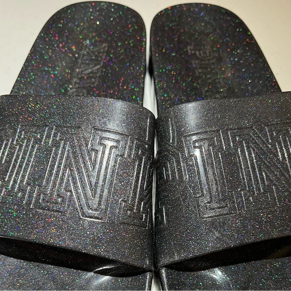 PINK Victoria’s Secret Logo Glitter Slides - Picture 6 of 15